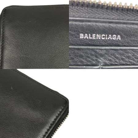 BALENCIAGA バレンシアガ エブリデイ ラウンドファスナー長財布 516362・1000・Y・532244 ブラック
