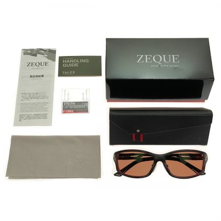  ZEQUE STELTH ステルス 偏光サングラス F-1891 ケース付
