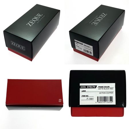  ZEQUE STELTH ステルス 偏光サングラス F-1891 ケース付