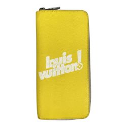 ## LOUIS VUITTON ルイヴィトン ジッピーウォレット ヴェルティカル エブリデイLV RFID確認済 長財布 M80852 イエロー Cランク
