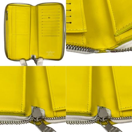 LOUIS VUITTON ルイヴィトン ジッピーウォレット ヴェルティカル エブリデイLV RFID確認済 長財布 M80852 イエロー