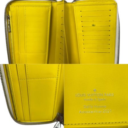 LOUIS VUITTON ルイヴィトン ジッピーウォレット ヴェルティカル エブリデイLV RFID確認済 長財布 M80852 イエロー
