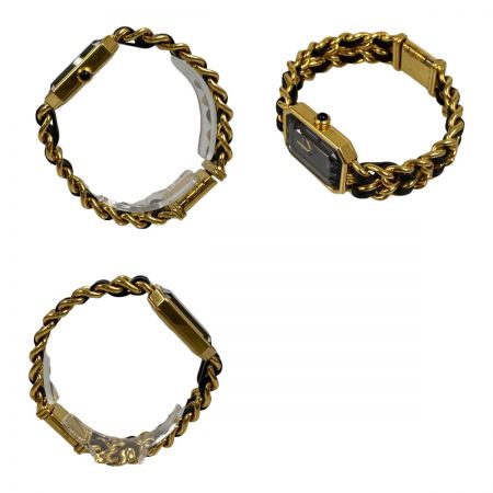  CHANEL シャネル プルミエールM クォーツ 腕時計ブラック文字盤 レディース H0001