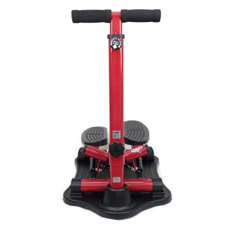  Shop Japan ショップジャパン 健康ステッパー ナイスデイ プレミアム レッド 専用ハンドル 高さ調整 歩数カウンター付き