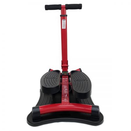  Shop Japan ショップジャパン 健康ステッパー ナイスデイ プレミアム レッド 専用ハンドル 高さ調整 歩数カウンター付き