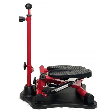  Shop Japan ショップジャパン 健康ステッパー ナイスデイ プレミアム レッド 専用ハンドル 高さ調整 歩数カウンター付き