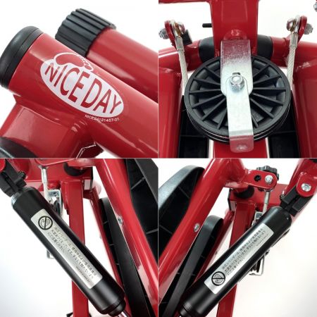  Shop Japan ショップジャパン 健康ステッパー ナイスデイ プレミアム レッド 専用ハンドル 高さ調整 歩数カウンター付き
