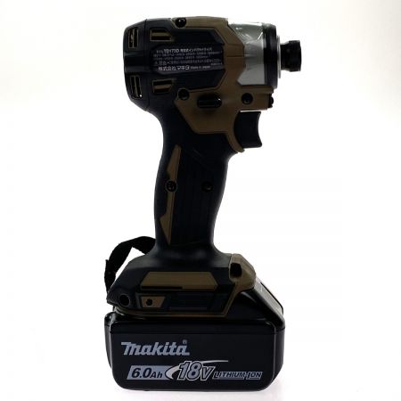 MAKITA マキタ 18V 充電式インパクトドライバ TD173DGXAB ブラウン 充電器・充電池2個・ケース付