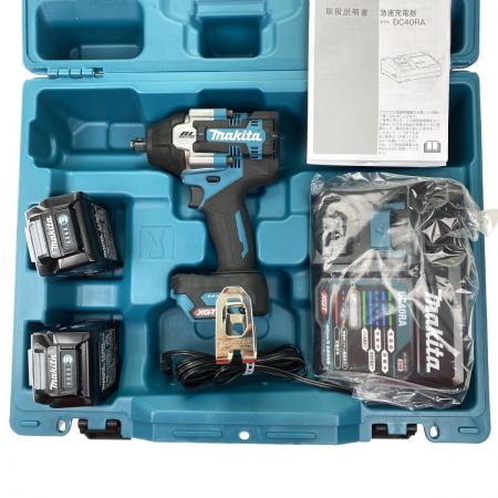  MAKITA マキタ 40Vmax 充電式インパクトレンチ TW007GRDX 充電器・充電池2個・ケース付