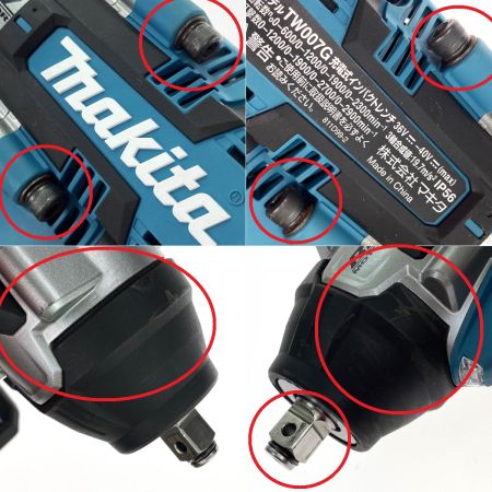  MAKITA マキタ 40Vmax 充電式インパクトレンチ TW007GRDX 充電器・充電池2個・ケース付