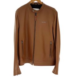 ## COACH コーチ レザー レーサー ジャケット C7811 ラスティック ブラウン Lサイズ Bランク