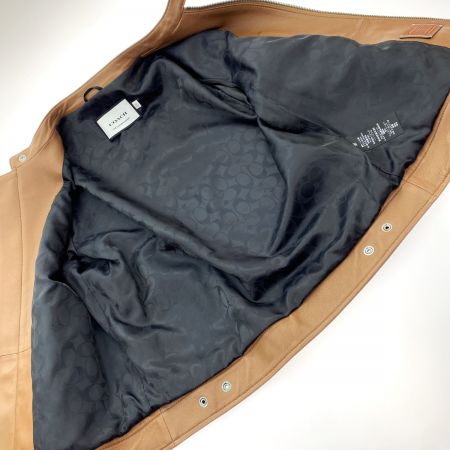  COACH コーチ レザー レーサー ジャケット C7811 ラスティック ブラウン Lサイズ