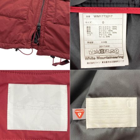  WHITE MOUNTAINEERING ホワイトマウンテニアリング ジャケット WM1773217 レッド サイズ0