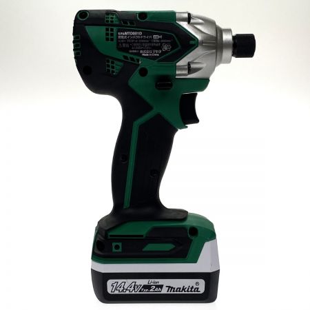  MAKITA マキタ 14.4V充電式インパクトドライバ MTD001DSAX グリーン 充電器・充電池2個・ケース付