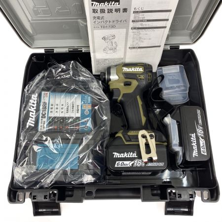  MAKITA マキタ 18V 充電式インパクトドライバ TD173DRGXO オリーブ 充電器・充電池2個・ケース付