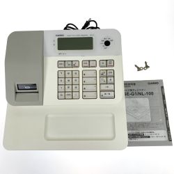 ## CASIO カシオ 電子レジスター SE-G1 ホワイト ドロアー鍵欠品 Bランク