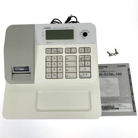  CASIO カシオ 電子レジスター SE-G1 ホワイト ドロアー鍵欠品
