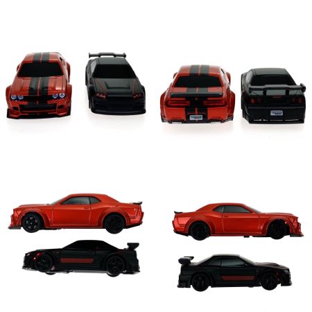   TURBO RACING ターボレーシング 1/76スケール オンロードカー C74ブラック C75レッド ラジコンカー