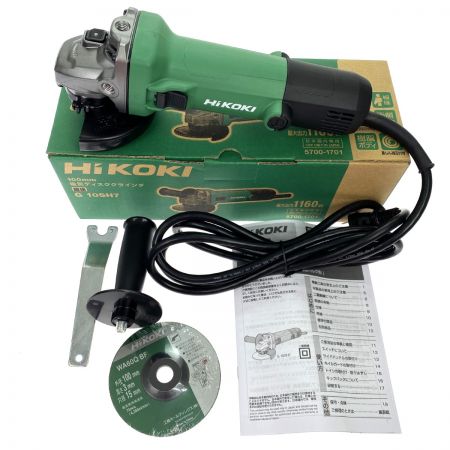  HiKOKI ハイコーキ 100mm 電気ディスクグラインダ G10SH7 スライドスイッチ