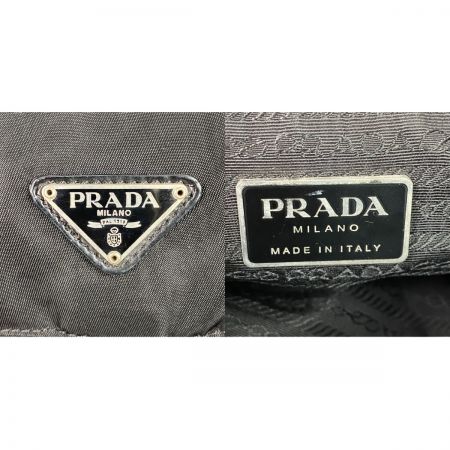  PRADA プラダ ナイロン ショルダーバッグ 三角ロゴプレート B8994 ブラック