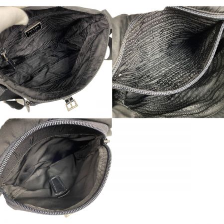  PRADA プラダ ナイロン ショルダーバッグ 三角ロゴプレート B8994 ブラック