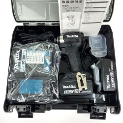 ## MAKITA マキタ 18V 充電式インパクトドライバ TD173DRGXB ブラック 充電器・充電池2個・ケース付 Aランク