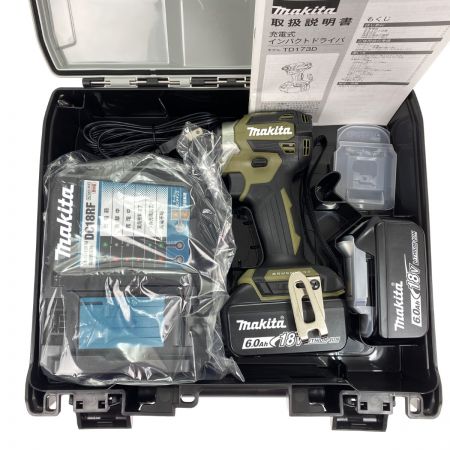  MAKITA マキタ 18V 充電式インパクトドライバ TD173DRGXO オリーブ 充電器・充電池2個・ケース付