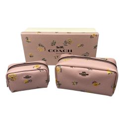 ## COACH コーチ コスメポーチ ミニポーチ セット 2516 ピンク Bランク