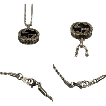  GUCCI グッチ ネックレス インターロッキングG シルバー925 チェーン非純正品 GU455307-J8400-0811