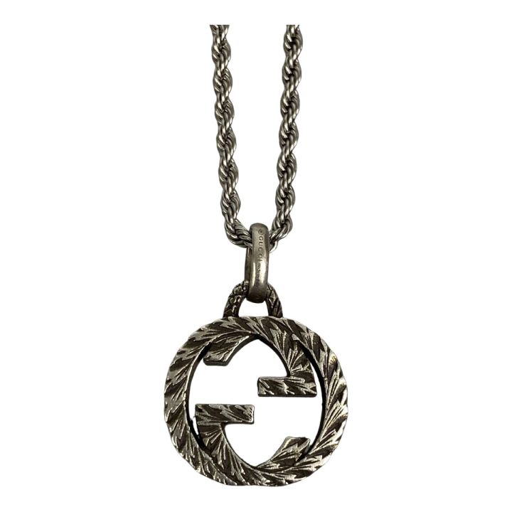 GUCCI グッチ ネックレス インターロッキングG シルバー925 GUCCI グッチ ネックレス インターロッキングG シルバー925
