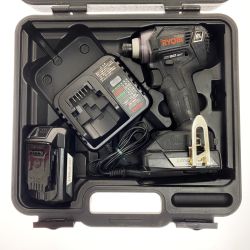 ## RYOBI リョービ 18V 充電式インパクトドライバ BID-1807L1 充電器・充電池2個・ケース付 Cランク