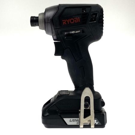  RYOBI リョービ 18V 充電式インパクトドライバ BID-1807L1 充電器・充電池2個・ケース付