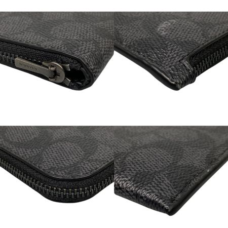  COACH コーチ 3-IN-1 Lジップ ウォレット・シグネチャー キャンバス L字ラウンドファスナー CJ881