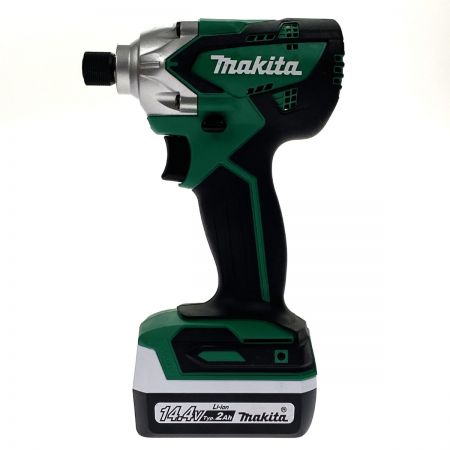  MAKITA マキタ 14.4V 充電式インパクトドライバ MTD001DSAX グリーン 充電器・充電池2個・ケース付