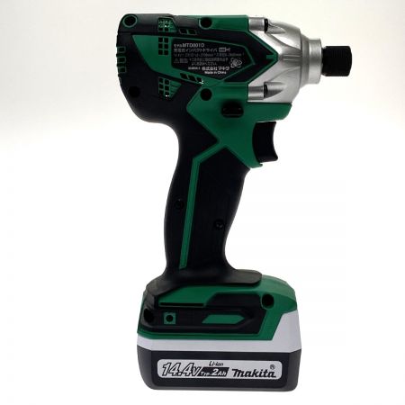  MAKITA マキタ 14.4V 充電式インパクトドライバ MTD001DSAX グリーン 充電器・充電池2個・ケース付