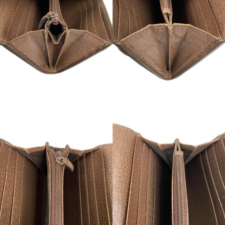  GUCCI グッチ オフィディア GG コンチネンタルウォレット シェリーライン GGスプリーム 長財布 523153 ベージュ×ブラウン