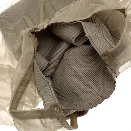  COCO Deal ココディール オーガンジーシャツ×ニットワンピースセット Sサイズ 72535104A ベージュ 未使用