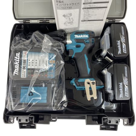 MAKITA マキタ 18V 充電式インパクトドライバ TD173DRGX ブルー 充電器・充電池2個・ケース付