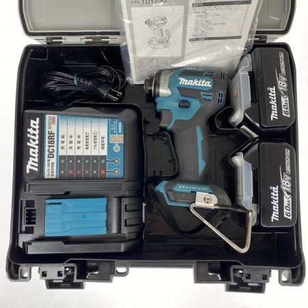  MAKITA マキタ 18V 充電式インパクトドライバ TD173DRGX ブルー 充電器・充電池2個・ケース付