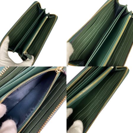  BARCOS バルコス GLウォレット ラウンド型財布 チルコロR カードケース付き BTV338 グリーン