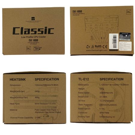  Thermalright トップフロー型CPUクーラー SI-100 未使用品