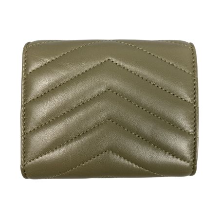  SAINT LAURENT サンローラン モノグラム YSL カサンドラ マルチ ウォレット 3つ折り財布 GNC692061 オリーブ