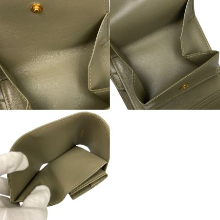  SAINT LAURENT サンローラン モノグラム YSL カサンドラ マルチ ウォレット 3つ折り財布 GNC692061 オリーブ