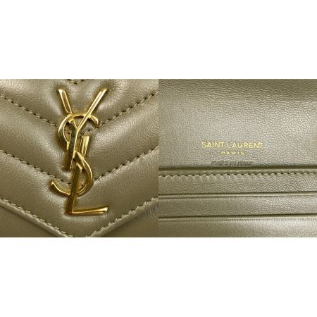  SAINT LAURENT サンローラン モノグラム YSL カサンドラ マルチ ウォレット 3つ折り財布 GNC692061 オリーブ