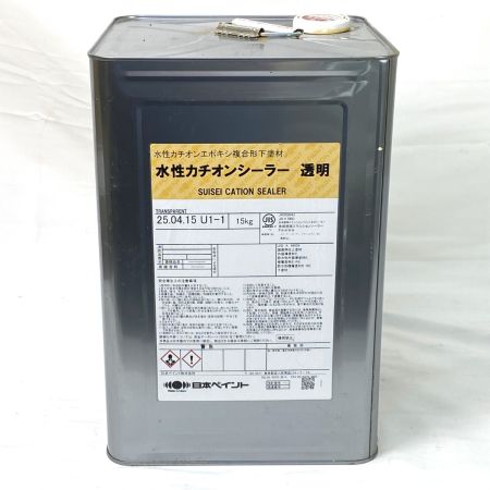  日本ペイント 水性カチオンシーラー  U1-1 透明 15kg 2025.4.15 U1-1 塗料