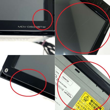  KENWOOD ケンウッド 彩速ナビ MDV-D504BTW