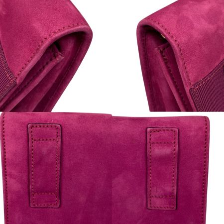  Salvatore Ferragamo サルヴァトーレフェラガモ スウェード チェーンショルダーバッグ ヴァラリボン AQ213202 パープル