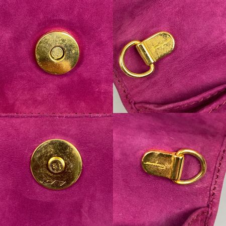  Salvatore Ferragamo サルヴァトーレフェラガモ スウェード チェーンショルダーバッグ ヴァラリボン AQ213202 パープル
