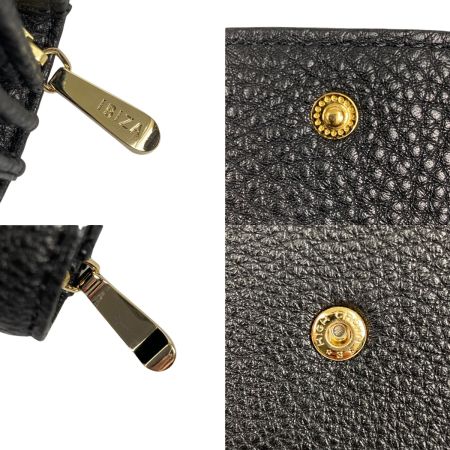  IBIZA イビサ かぶせ長財布 牛革 ブラック