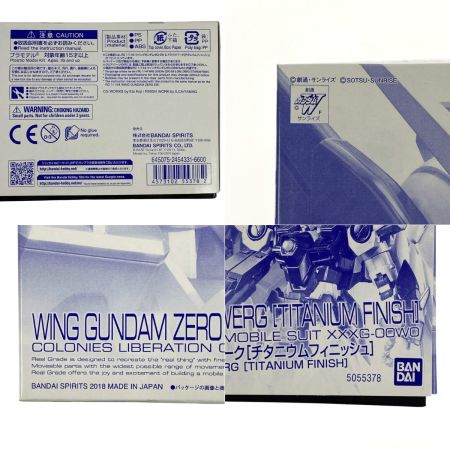  BANDAI バンダイ BANDAI RG 1/144 ウイングガンダムゼロ EW ＆ ドライツバーク [チタニウムフィニッシュ] ガンプラ 未組立